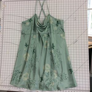 Avenue Intimate with draped bodice and spaghetti straps Pastel Green Size 18-20